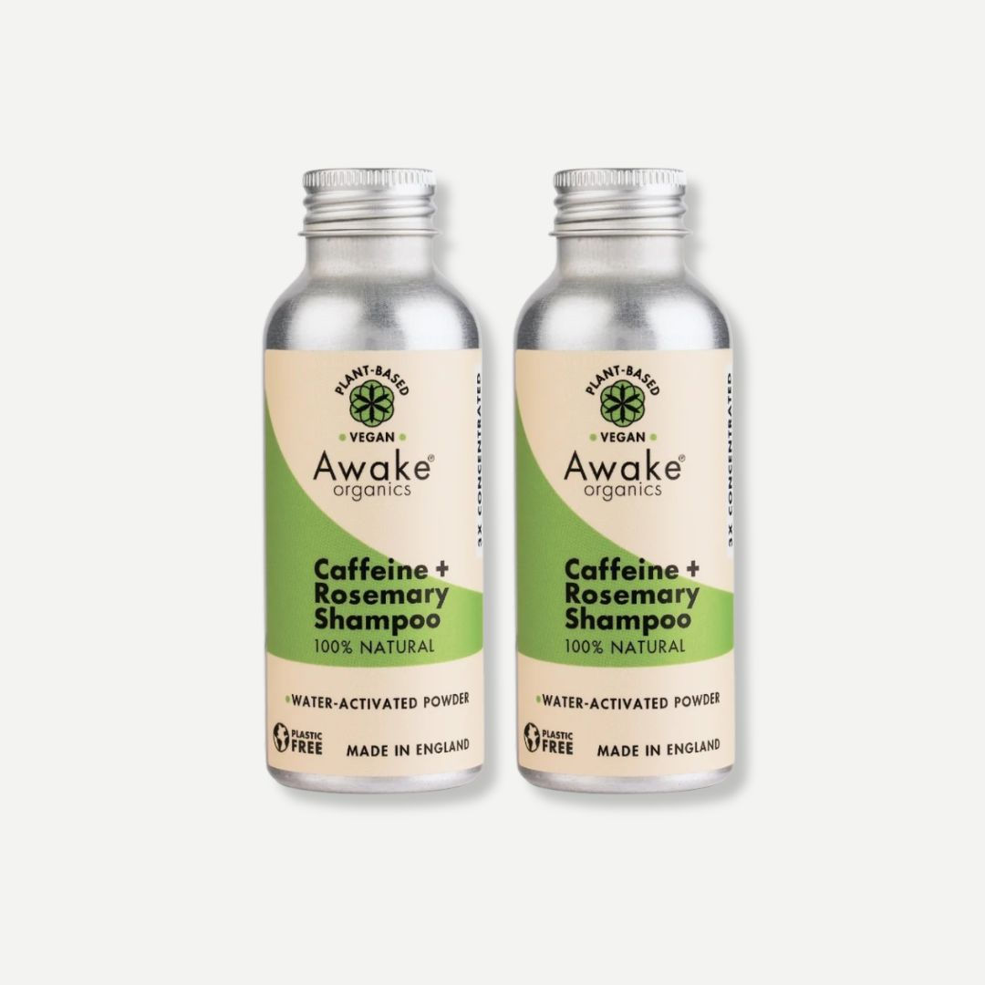 Awake Organics Caffeine+Rosemary Shampoo Powder 55g | Set of 2