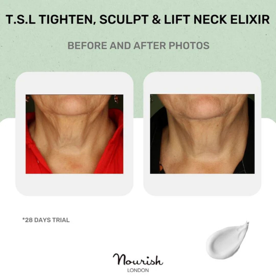 Nourish London T.S.L Tighten, Sculpt & Lift Neck Cream with Peptides 30ml