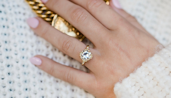 Old-Mine-Cut-Diamond-Asymmetrical-Engage