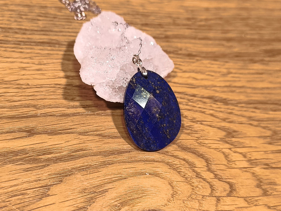 Pendentif Facetté Lapis-lazuli