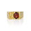 Thumbnail: Solid 9ct Yellow Gold Garnet Ring