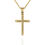 Thumbnail: Solid 9ct Yellow Gold Spiral Cross Pendant