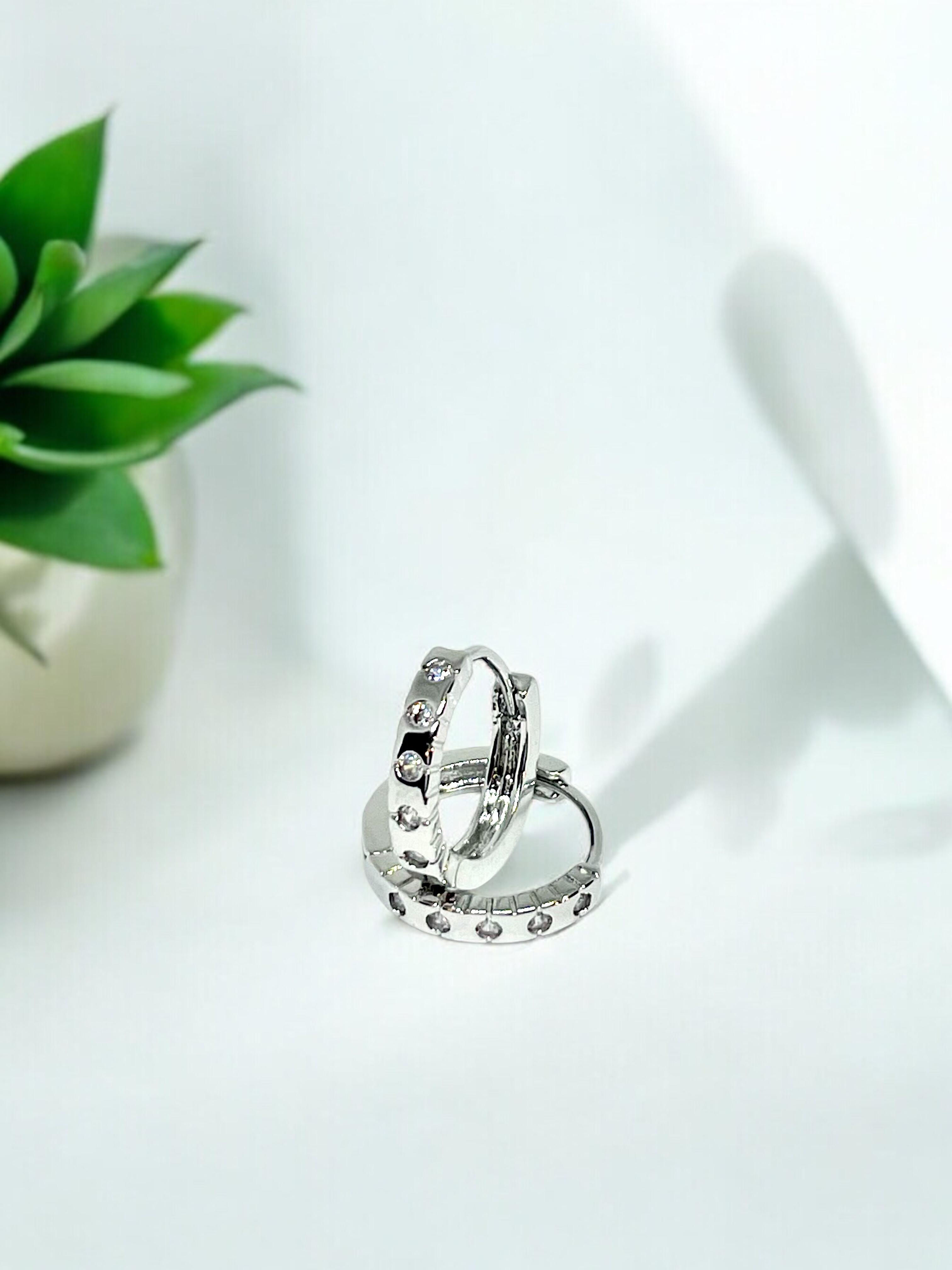 ARGOLLAS CINCO CIRCONES PLATA