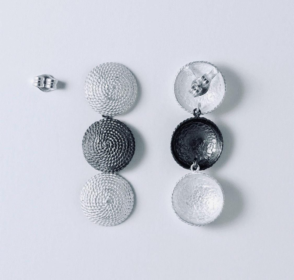 ARETES HUALCAS MATE&OLD SILVER