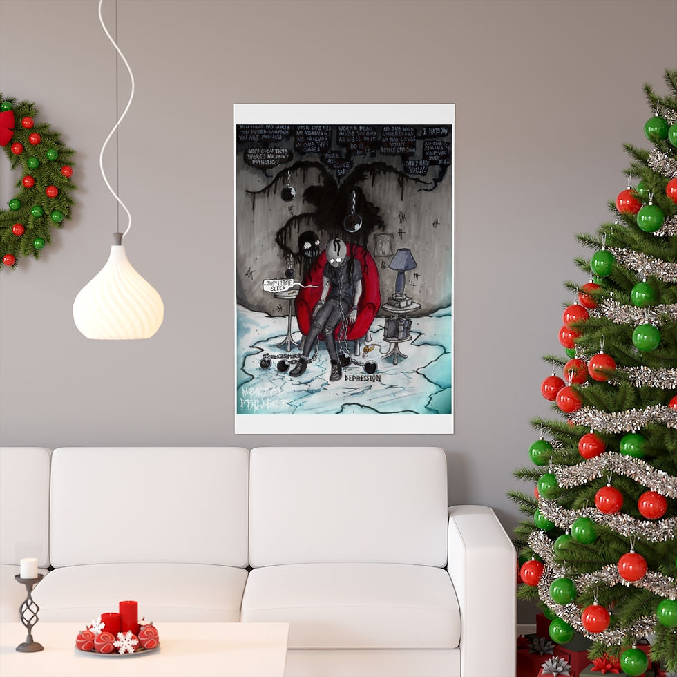 Thumbnail: Depression Drawing (Premium Matte vertical posters)