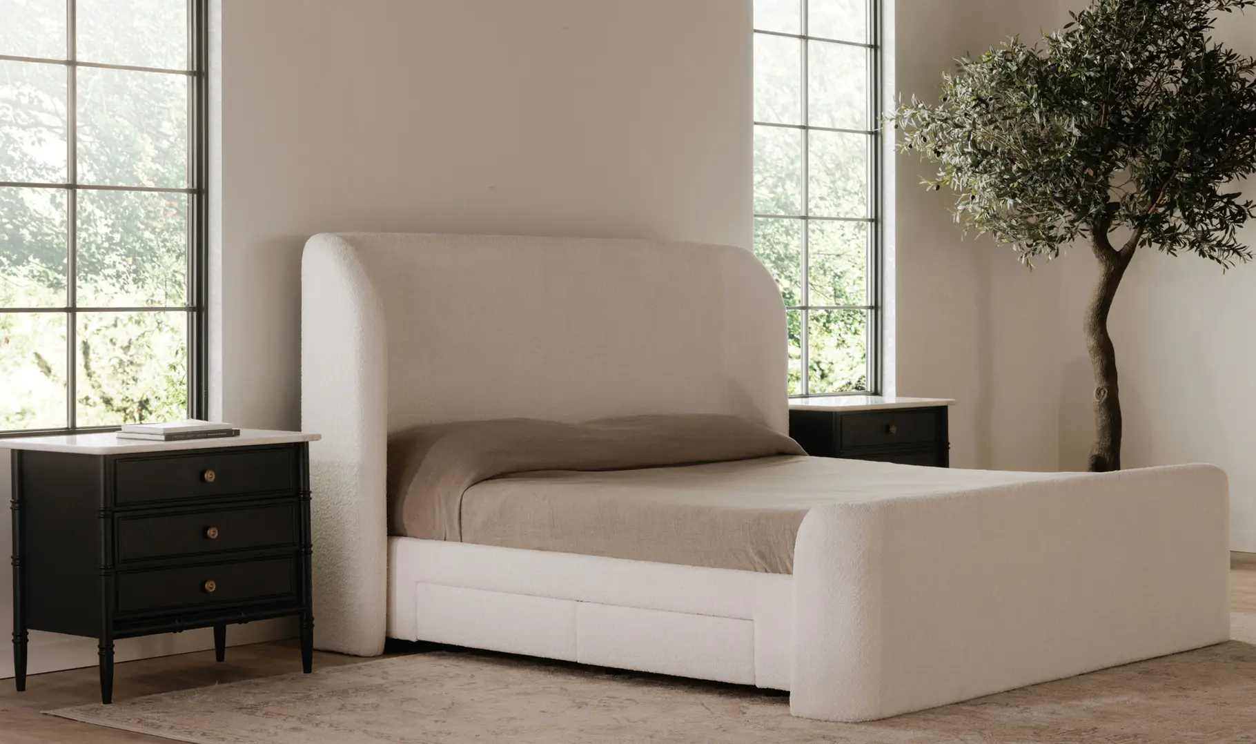 King bed with storage