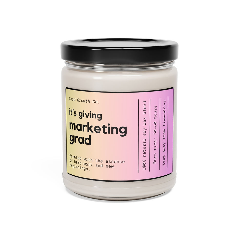 It's Giving Marketing Grad Scented Soy Candle
