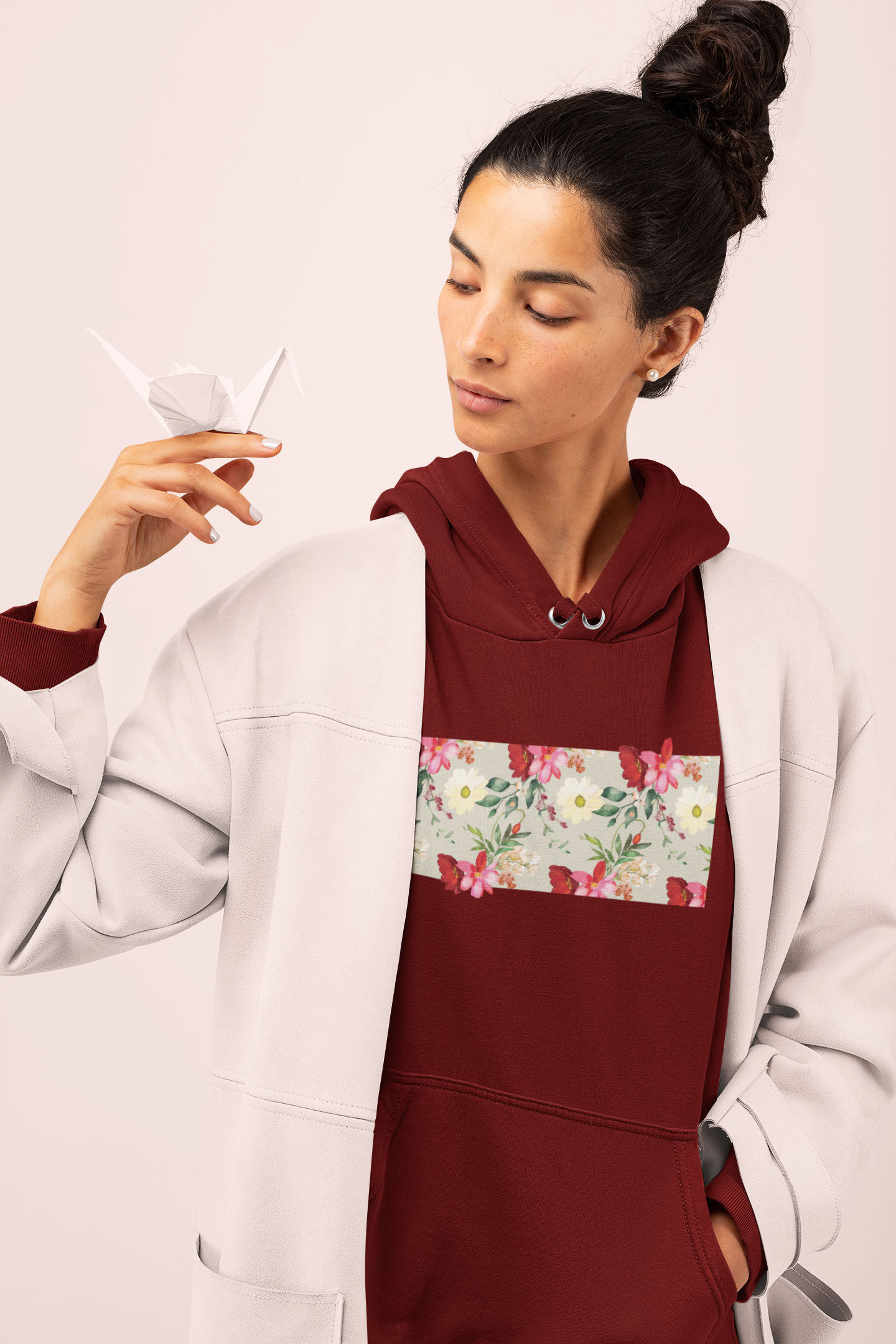 Flower Power Hooded Sweatshirt