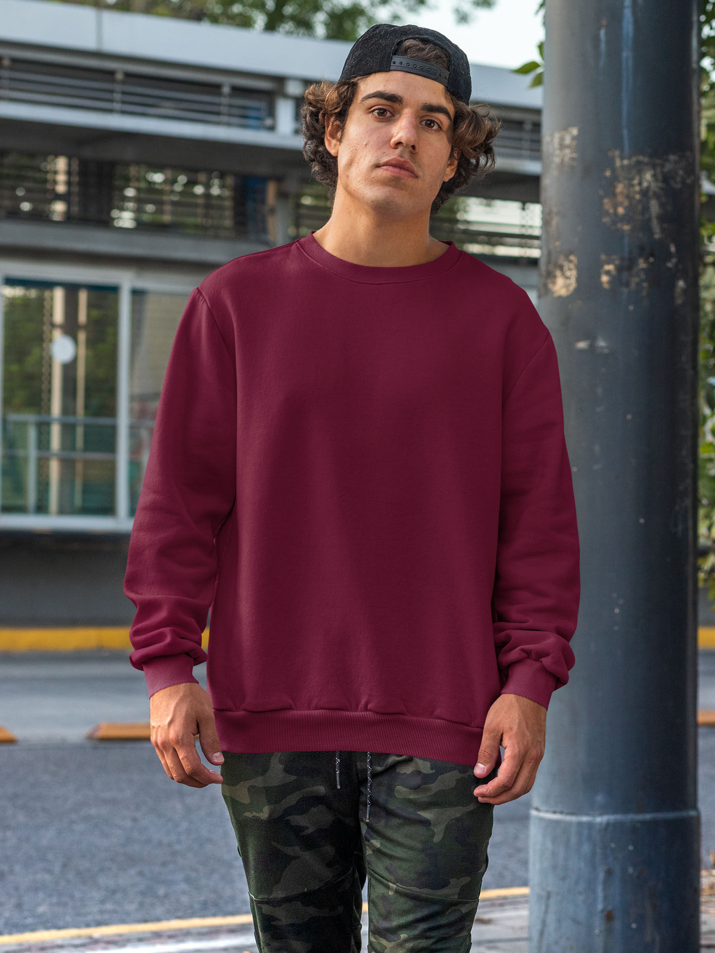 Maroon Unisex Sweatshirt