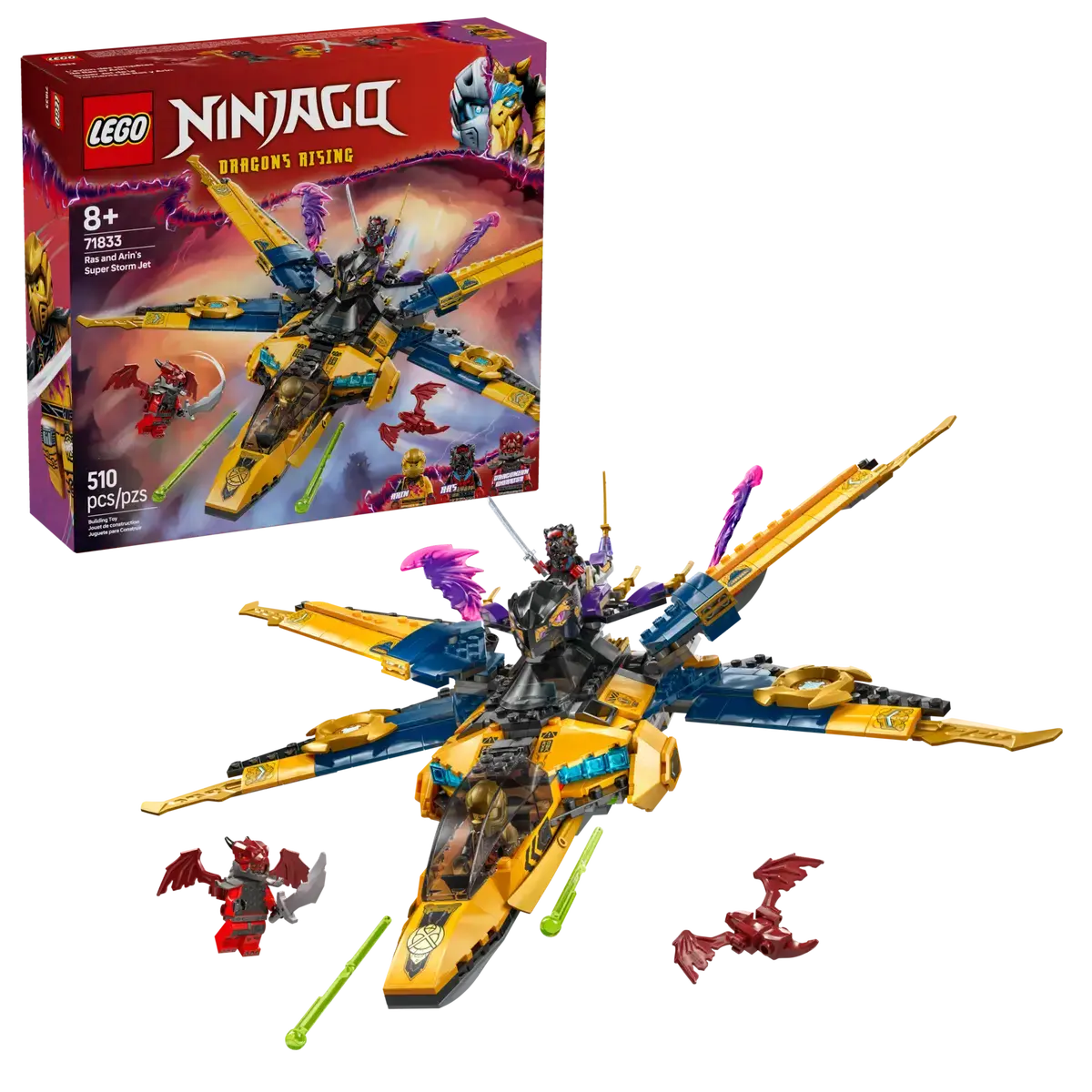 LEGO® NINJAGO® 71833 Ras und Arins Super-Sturmflieger