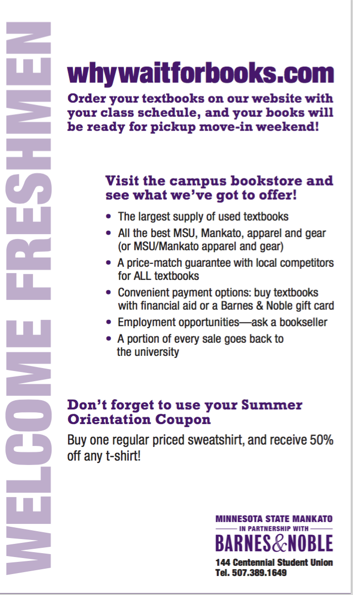 Freshman Packet Insert