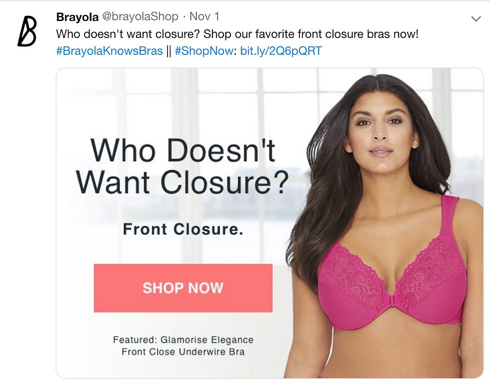 Shoppable Twitter Post