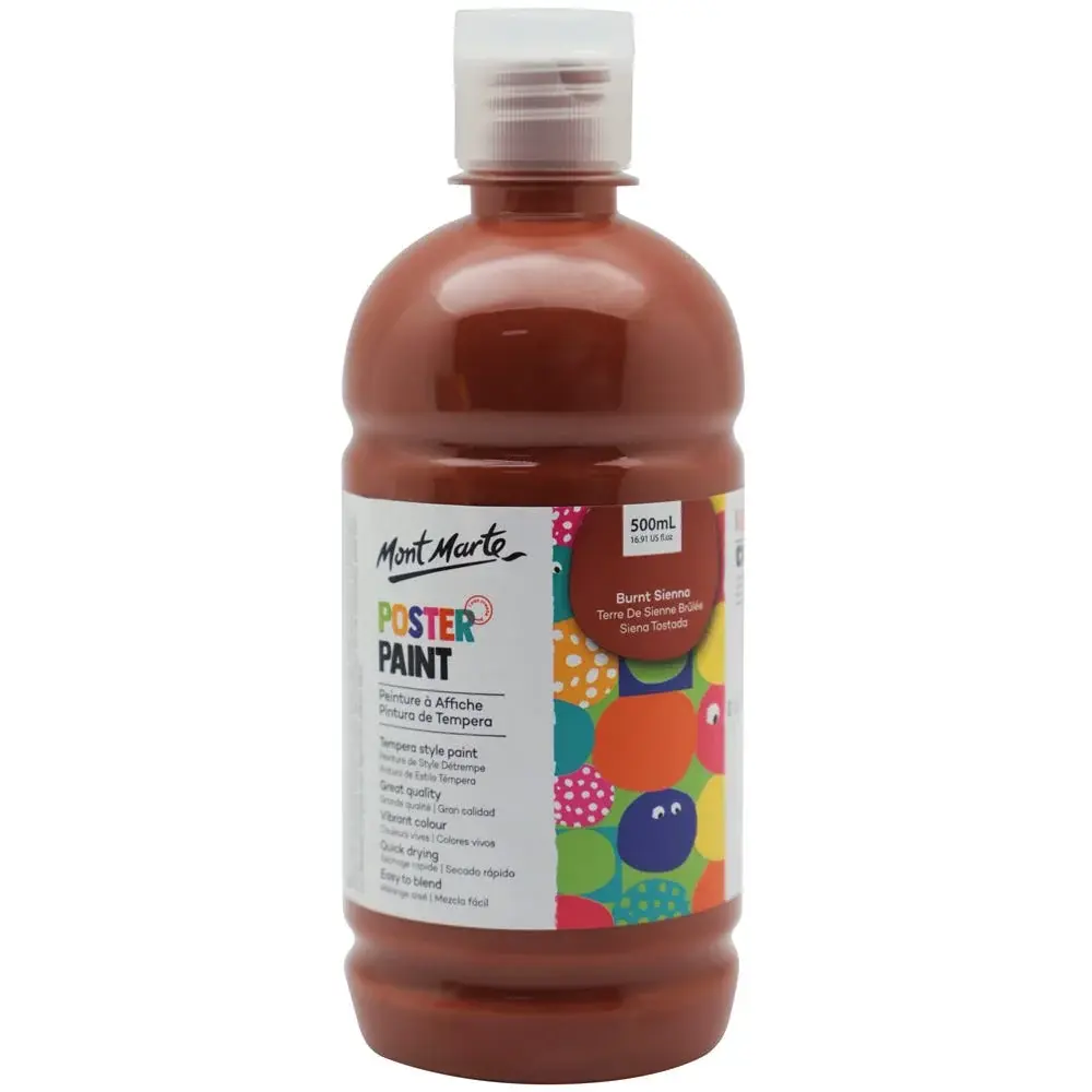 Poster Paint 500ml (16.91 US fl.oz) - Burnt Sienna