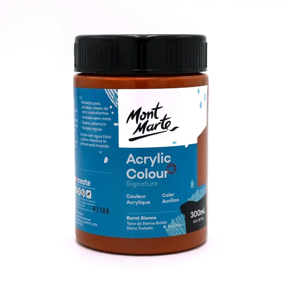 Acrylic Colour Paint 300ml - Burnt sienna