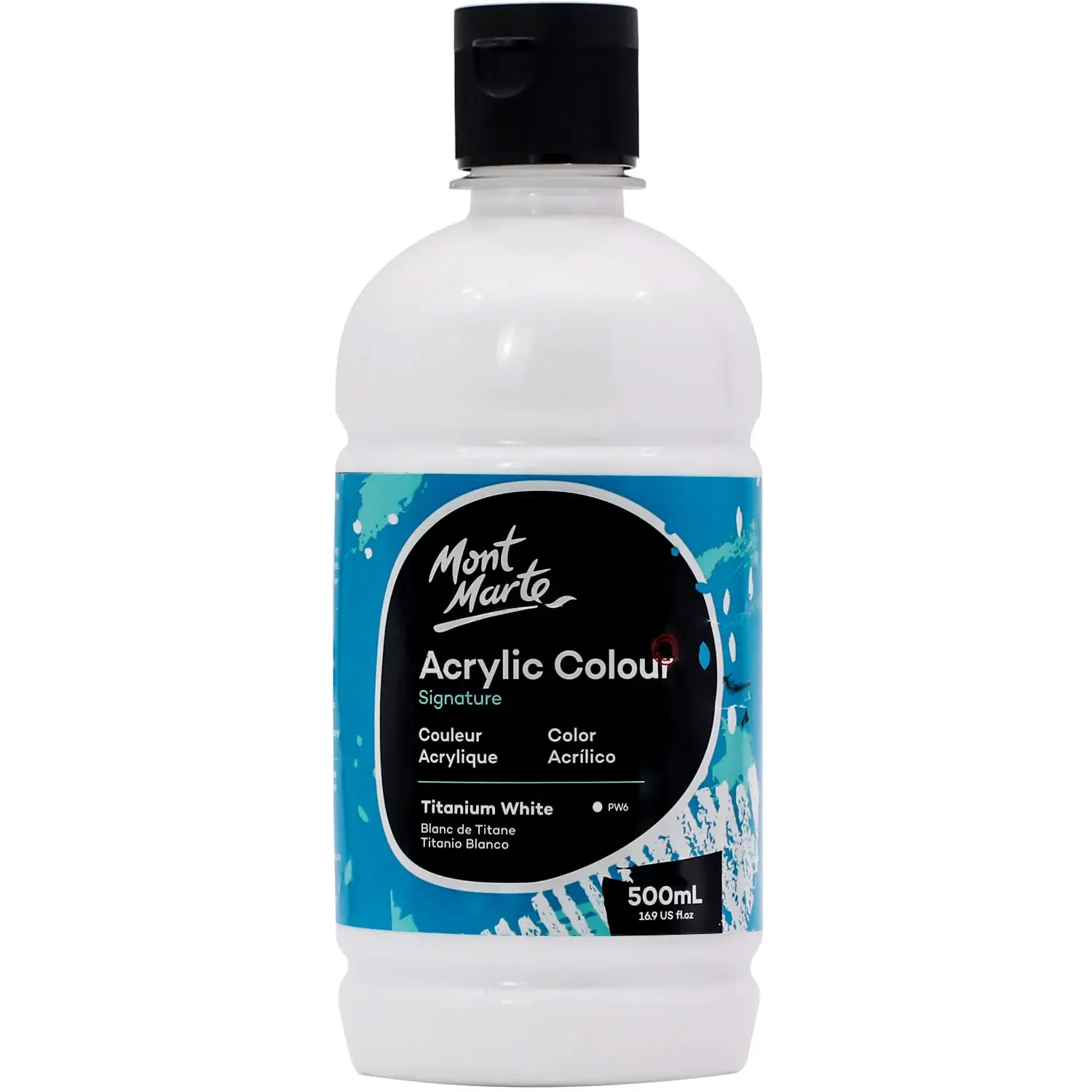 Acrylic Colour Paint 500ml - Titanium White