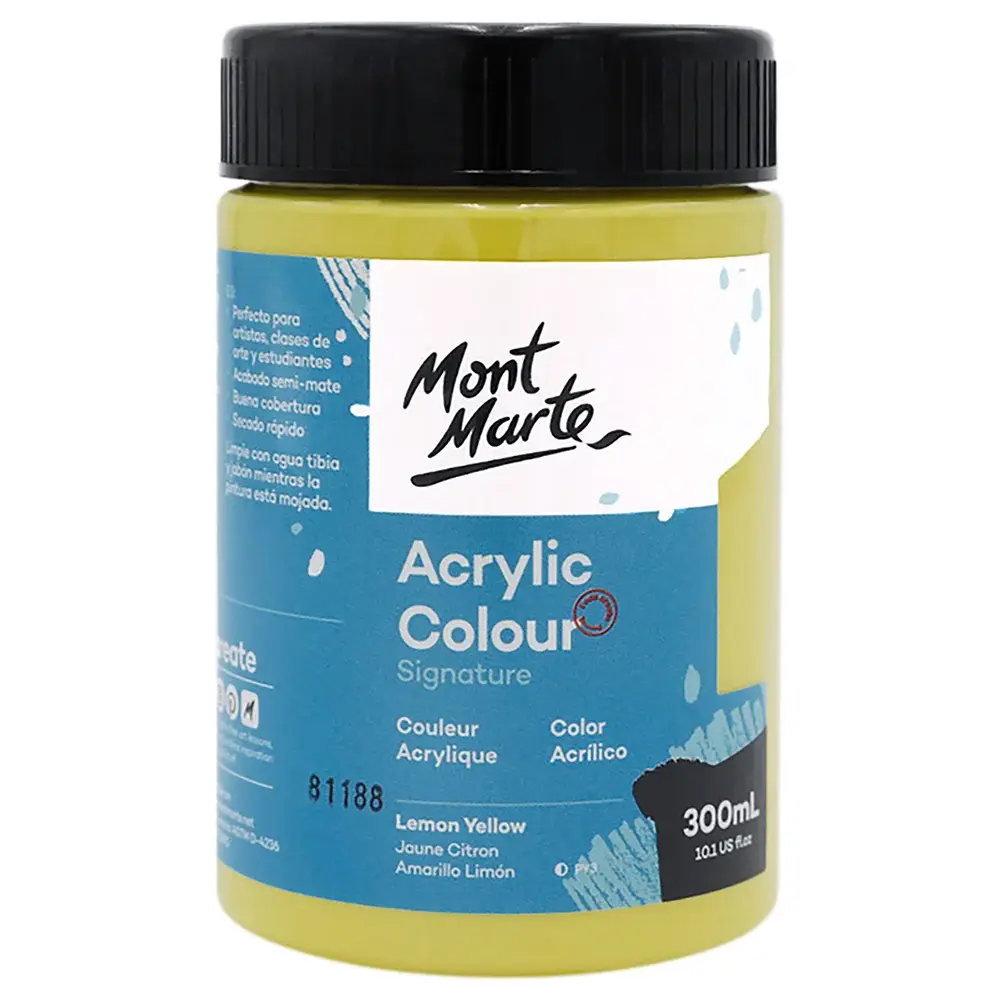 Acrylic Colour Paint 300ml - Lemon yellow