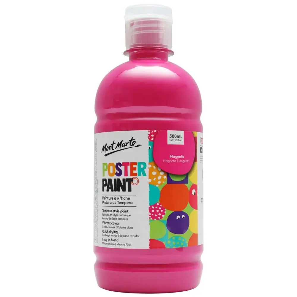 Poster Paint 500ml (16.91 US fl.oz) - Magenta