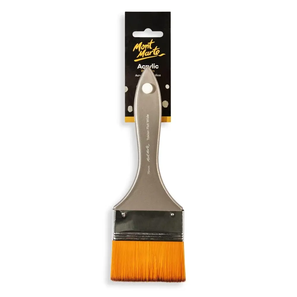 Artist Acrylic Brush Premium Taklon Flat Wide 75mm
