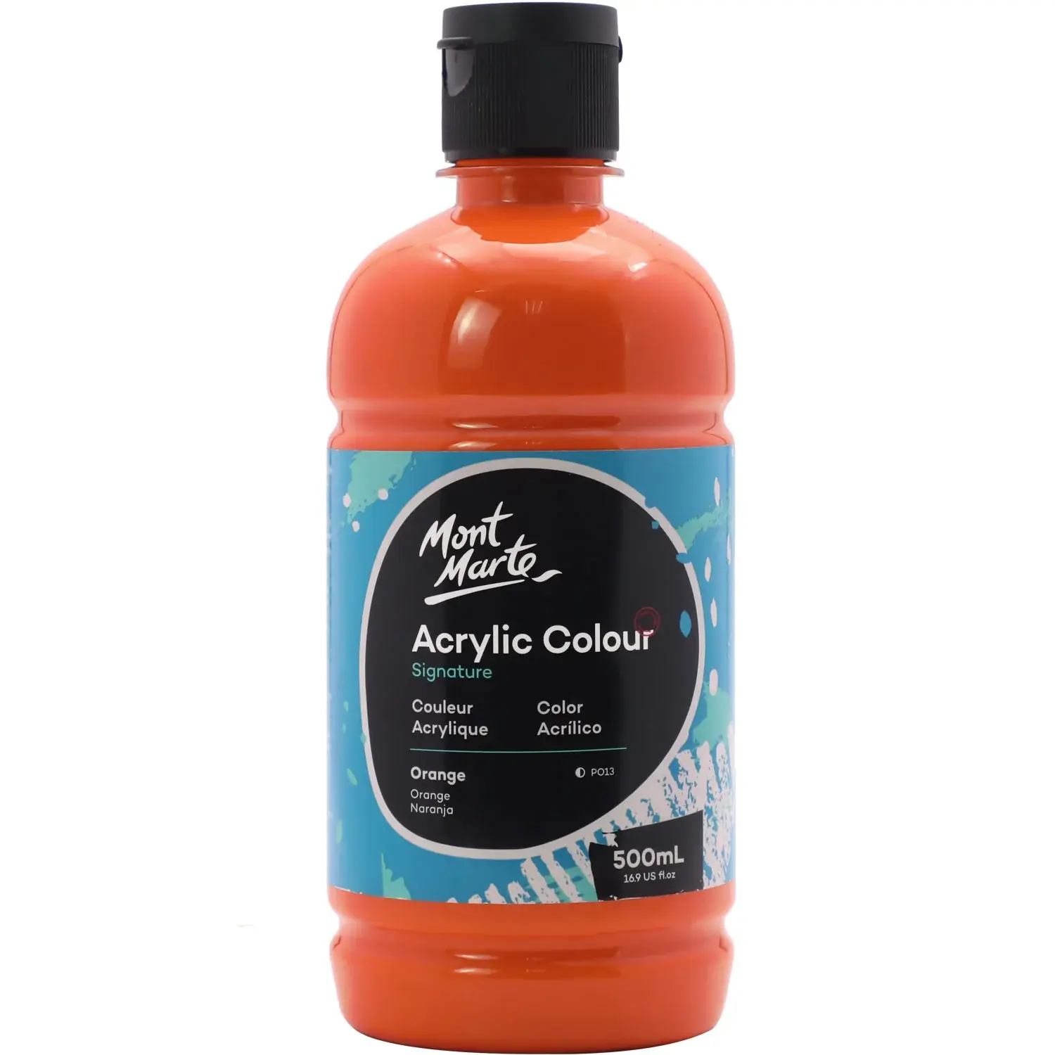 Acrylic Colour Paint 500ml - Orange