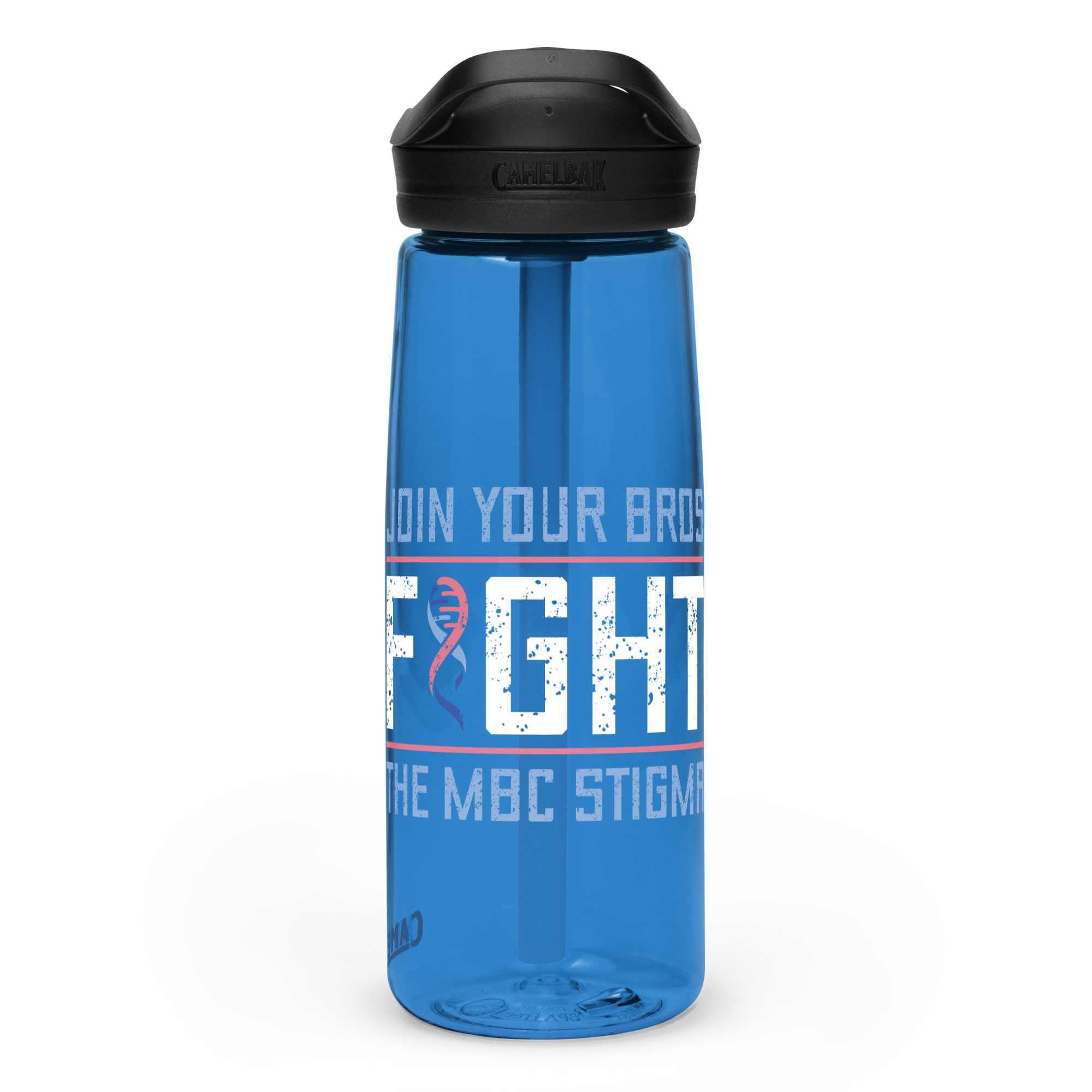 Join The Fight Male Breast Cancer Awareness Sports Water Bottle