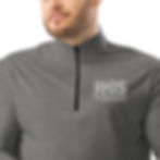Thumbnail: HIS Male Breast Cancer Awareness Logo Quarter Zip Pullover