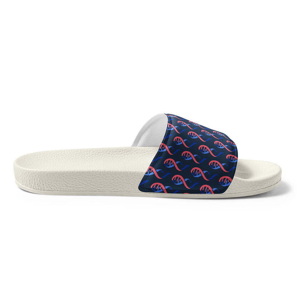 Male Breast Cancer Awareness Ribbon Men’s Slides Sandals