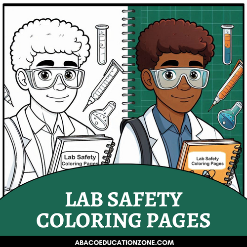 Lab Safety Themed Coloring Pages Abaco Education Zone
