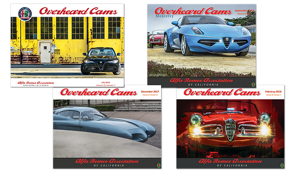 Alfa Romeo Association newsletter cover art