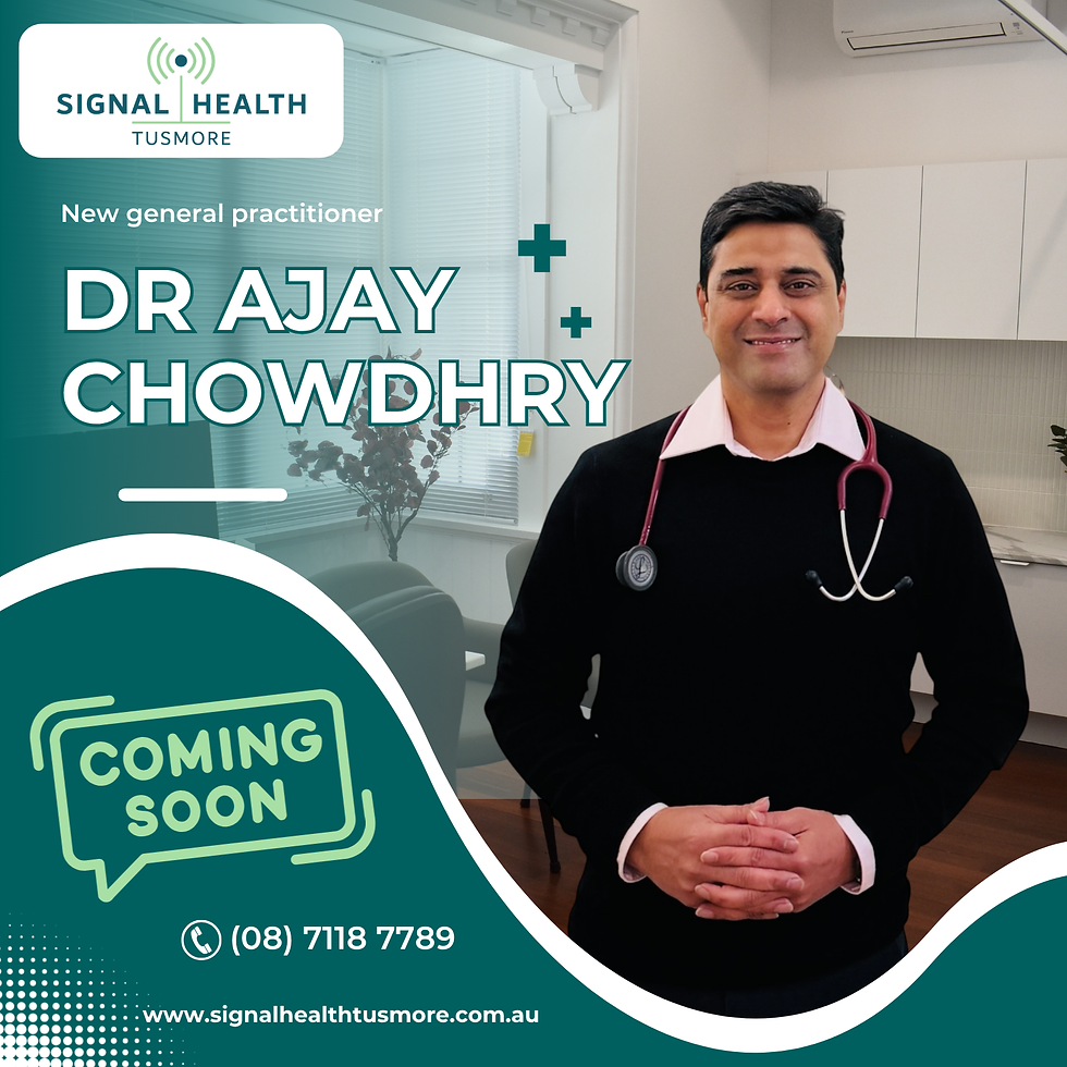 Coming Soon to Signal Health Tusmore - Dr Ajay Chowdhry (GP)