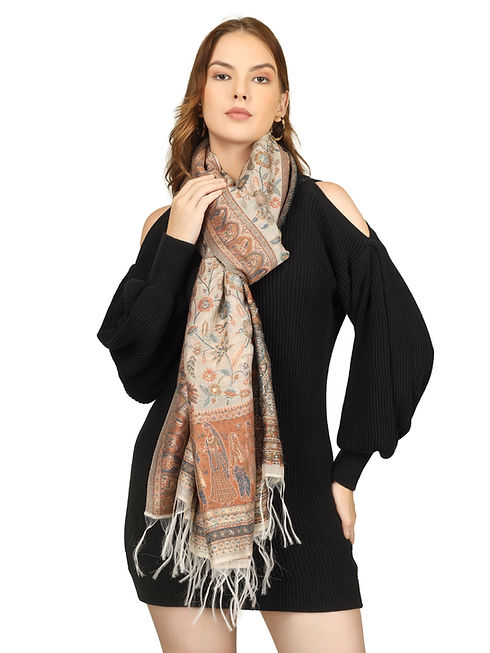 Beige Rust Kani Dupatta (5).jpg