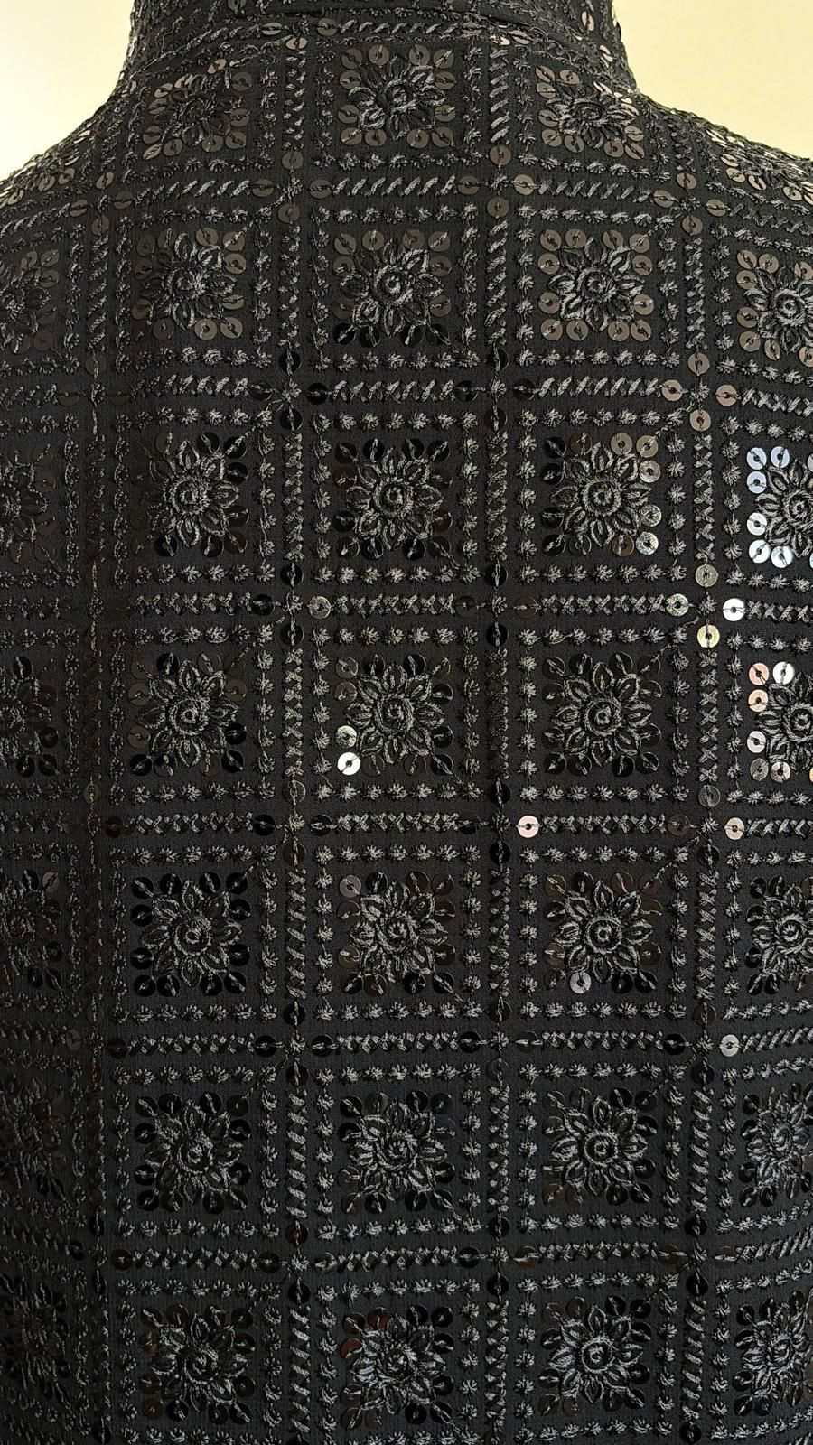 Thumbnail: Chikankari Beaded and Embroidered Jacket