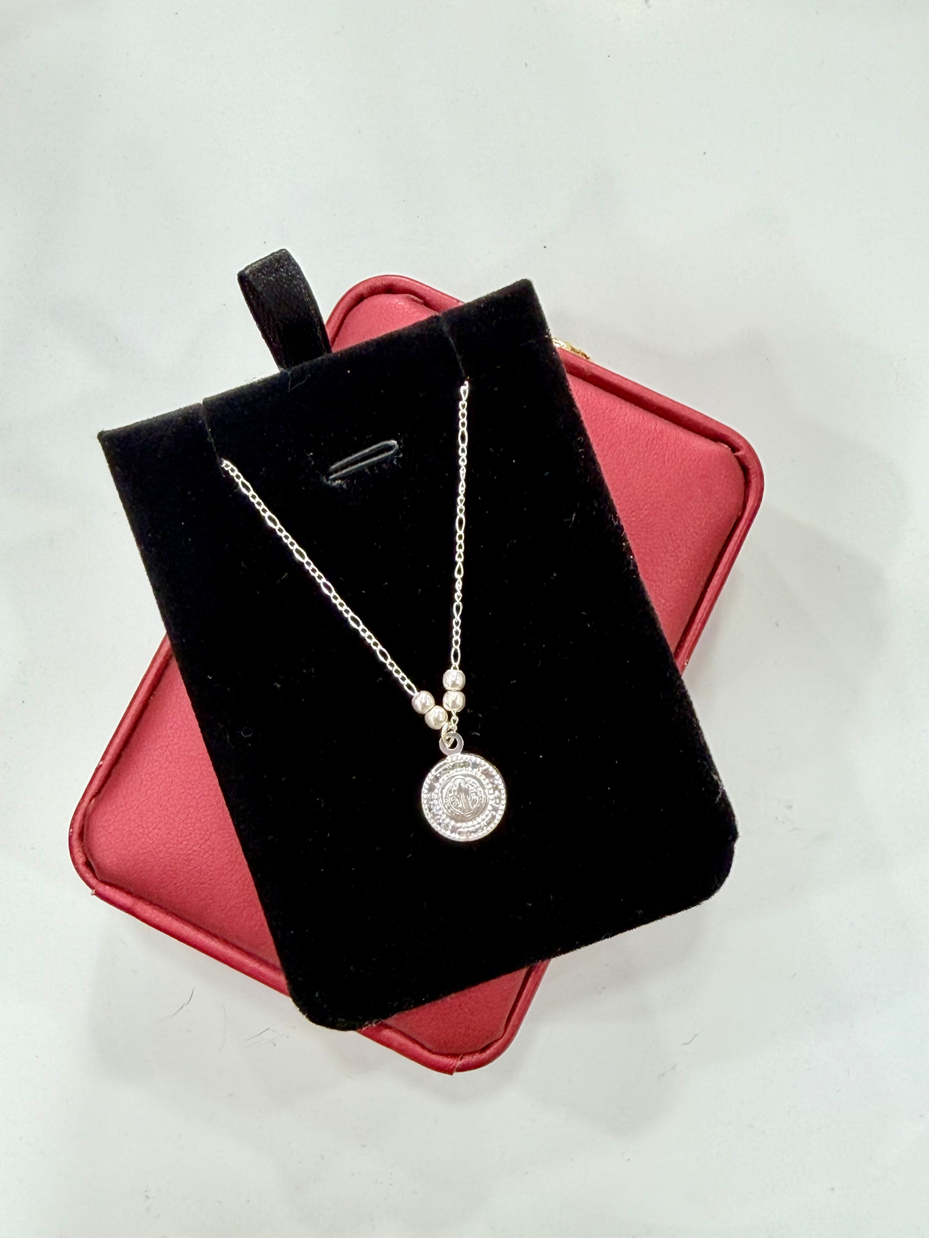 Coord. Cartier con medalla de san Benito 45cm-8-141