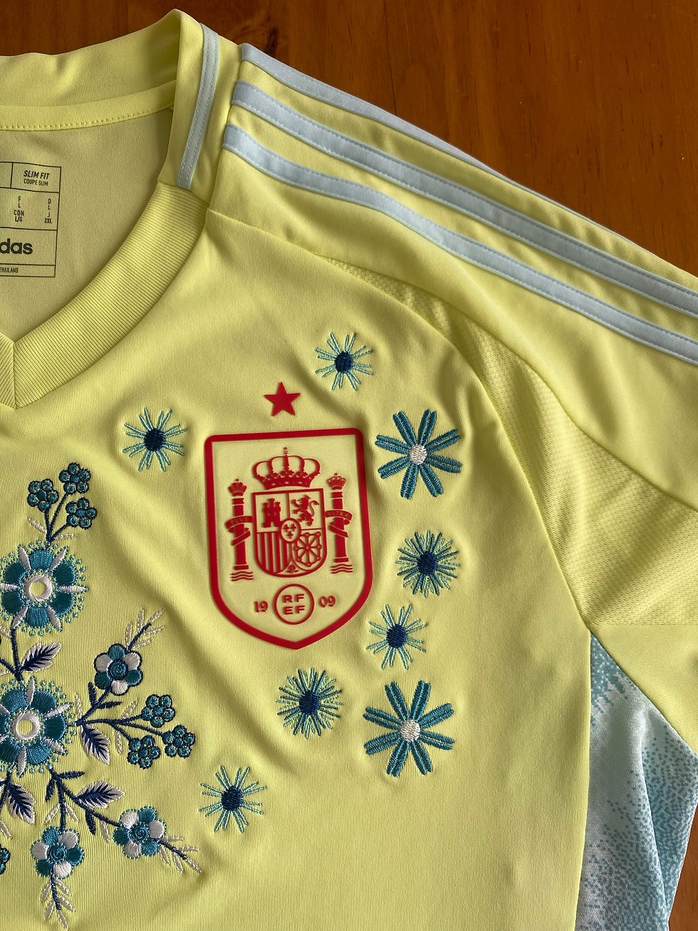 Thumbnail: Custom-Made The Football Gal x 2024 EURO Spain Away Shirt
