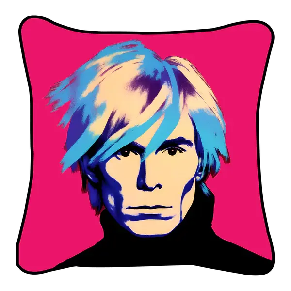 Coussin Andy Warhol Blue Shaker
