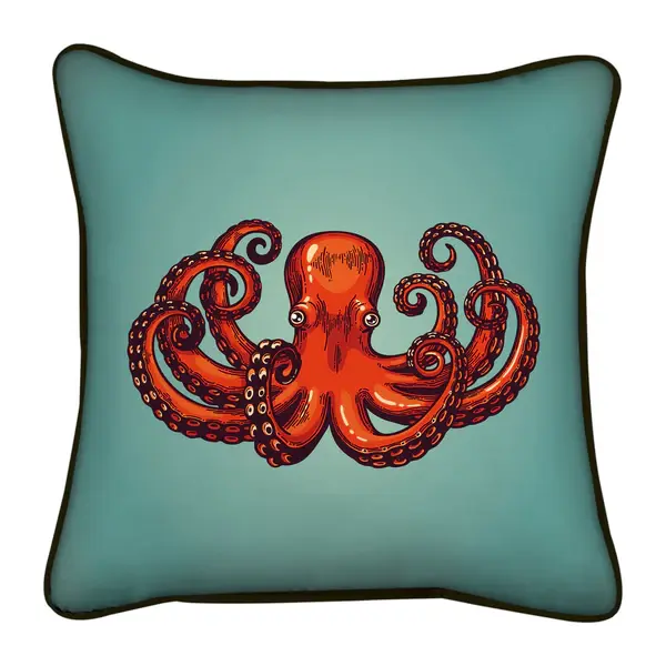 Coussin Octopus Blue Shaker
