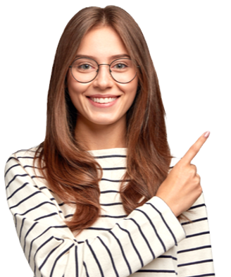 Woman pointing