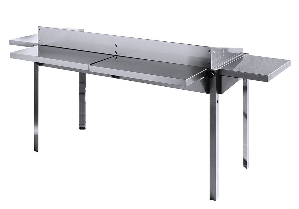 Hintere Arbeitsplatte für Grillsystem Green Fire, 650x298x(H)160mm