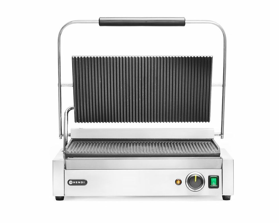 Miniaturbild: Kontakt-Grill Panini XL, HENDI, 230V/2700W, 548x415x(H)210mm