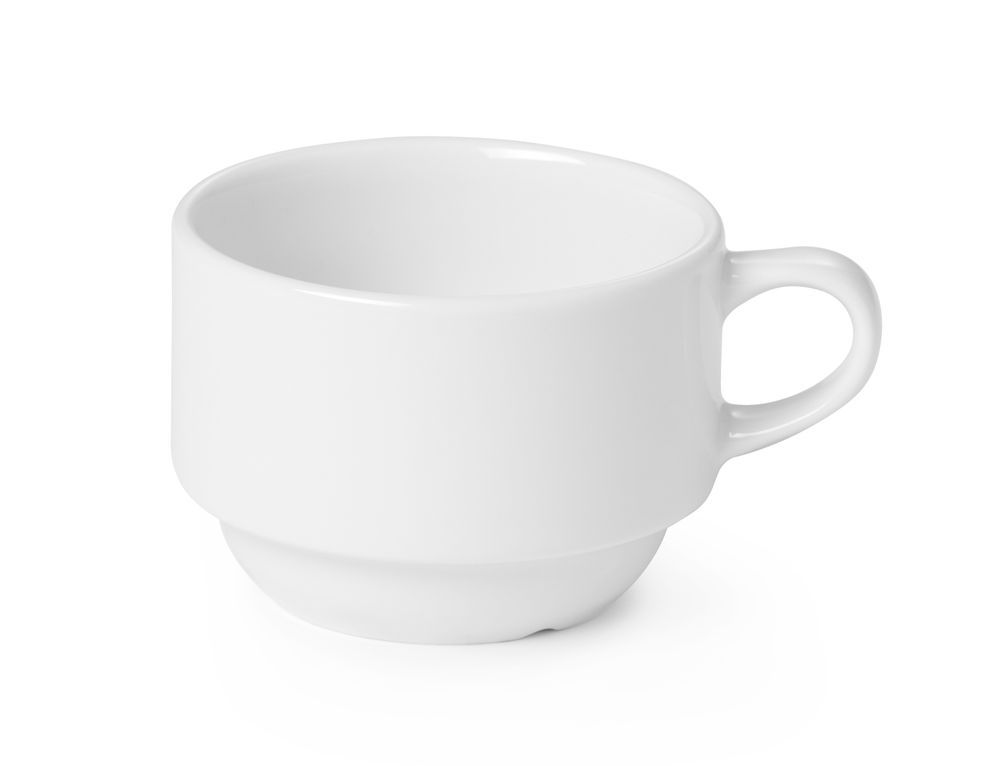 Kaffeetasse und Unterteller, HENDI, Tasse, 0,17L, ø80mm