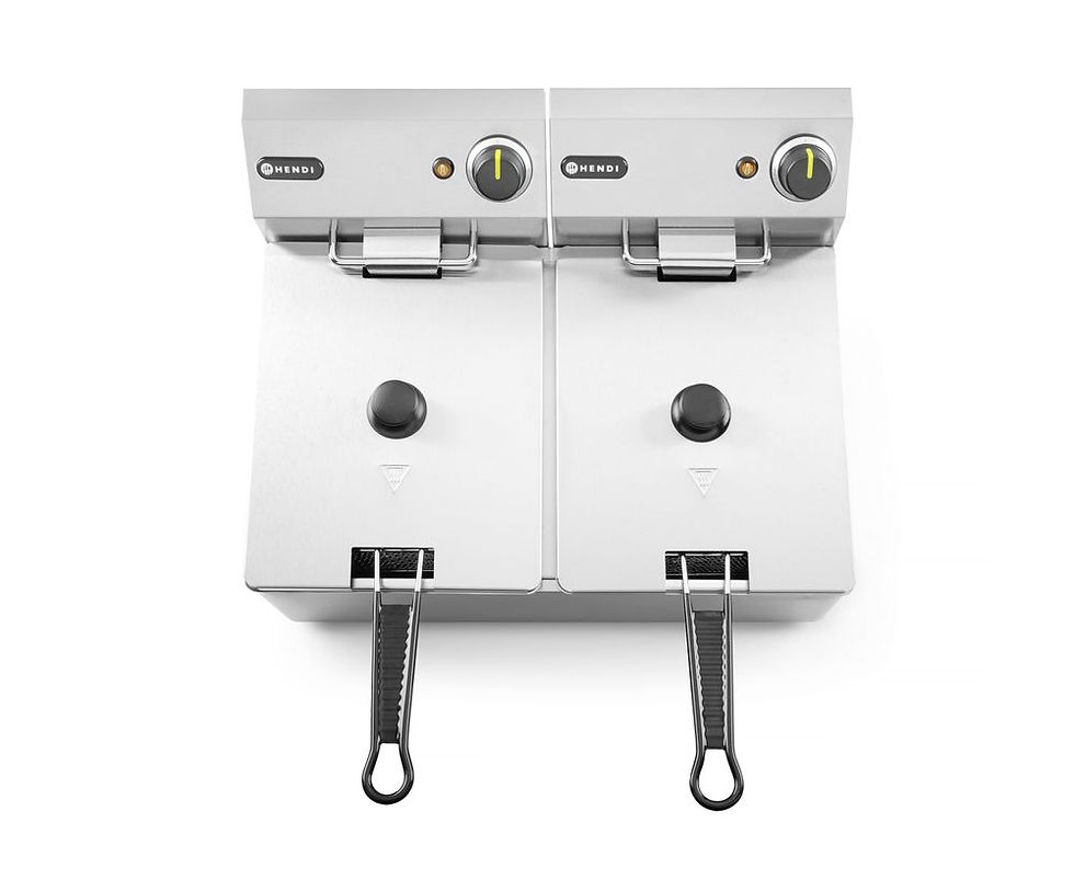 Miniaturbild: Fritteuse Kitchen Line - 2x8L, 550x430x(H)345mm