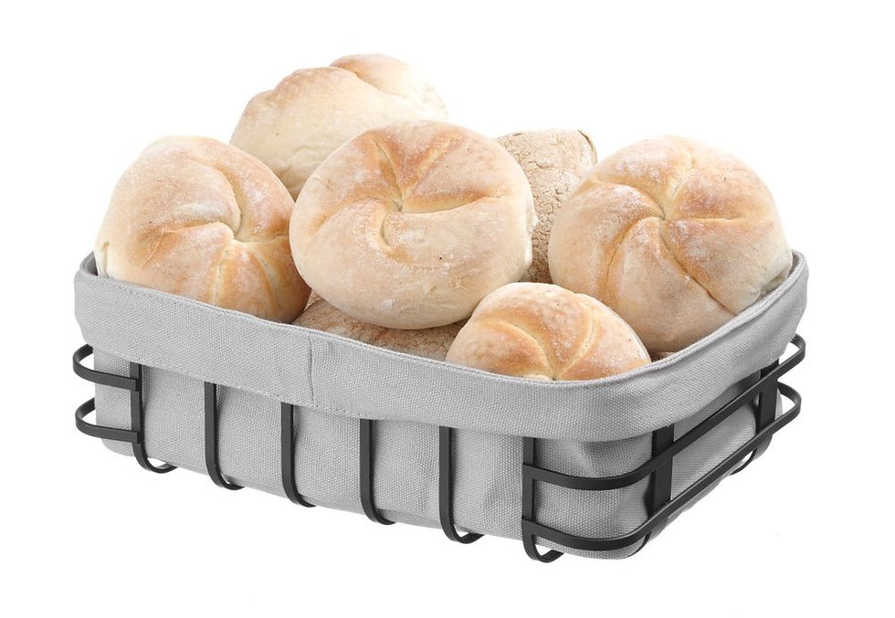 Miniaturbild: Brotkorb mit Beutel, HENDI, rechteckig, 250x180x(H)85mm