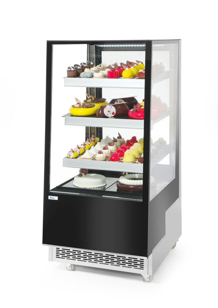 Miniaturbild: Kühlvitrine mit 3 geneigten Regalen, Arktic, 300L, 230V/480W, 650x805x(H)1445mm