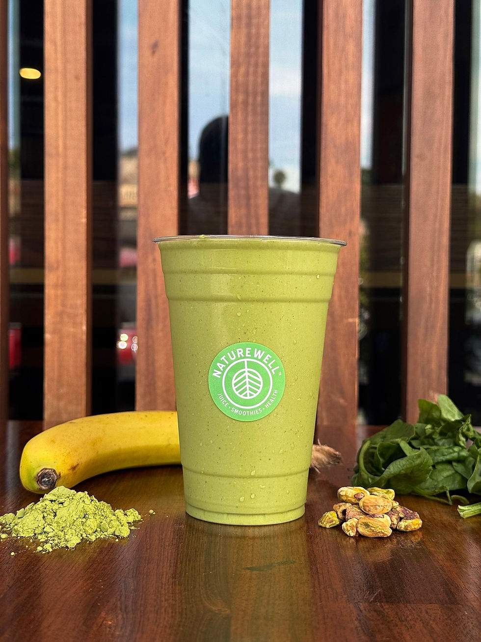 Matcha protein smoothie image