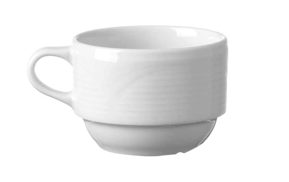 Kaffeetasse und Unterteller, HENDI, Tasse, 0,17L, ø79mm