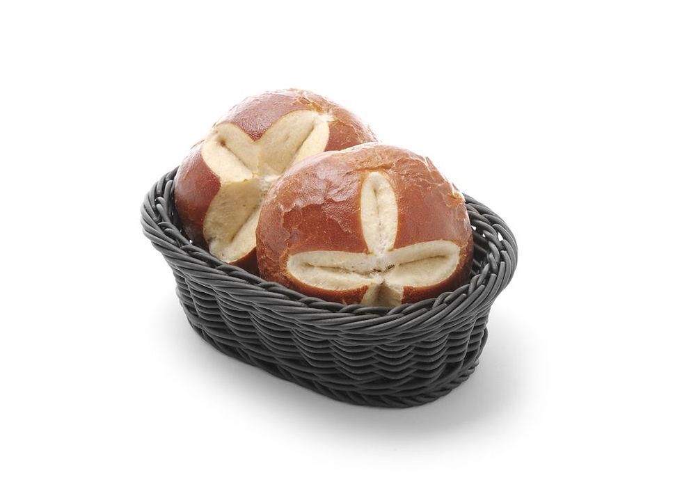 Miniaturbild: Brotkorb, oval, HENDI, Schwarz, 190x120x(H)60mm