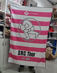 Rugby club Thor Delft tweezijdige strandlaken back