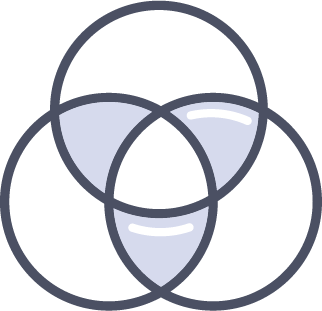 Venn diagram icon