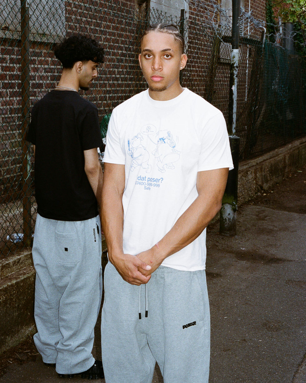 2 diverse models posing for photoshoot