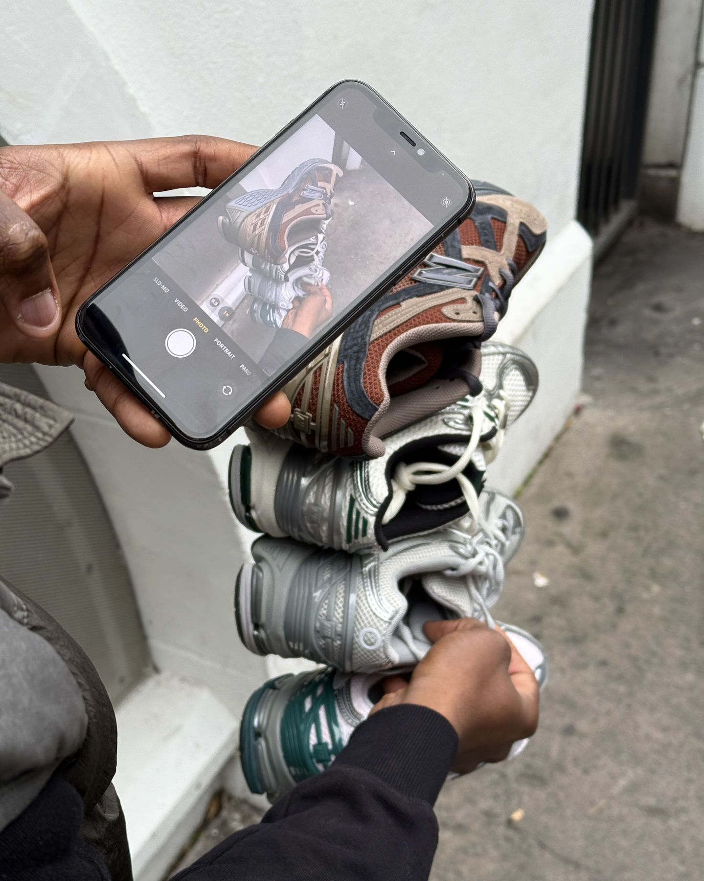 Aesthetic photo of new balance shoes