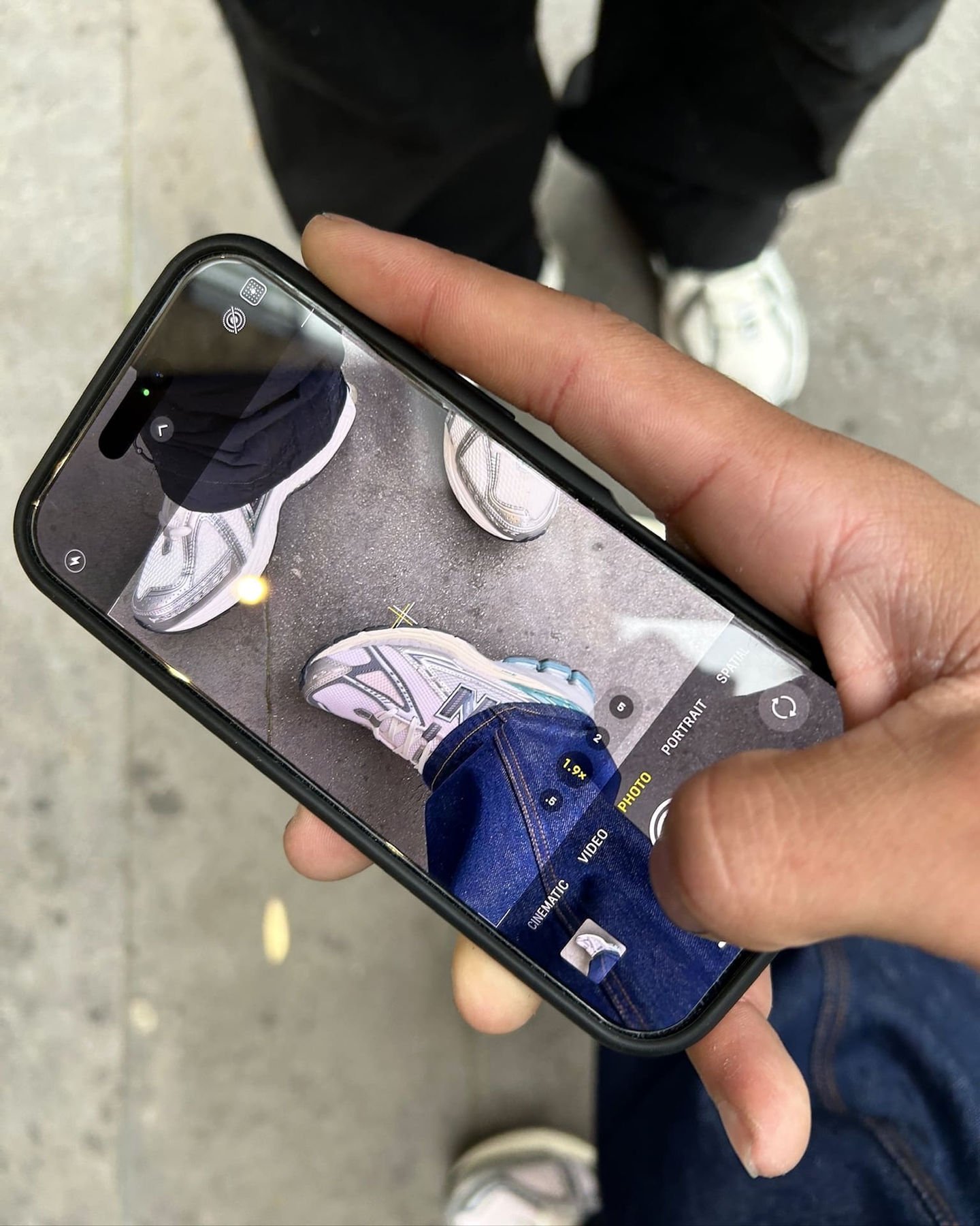 group wearing new balance trainers